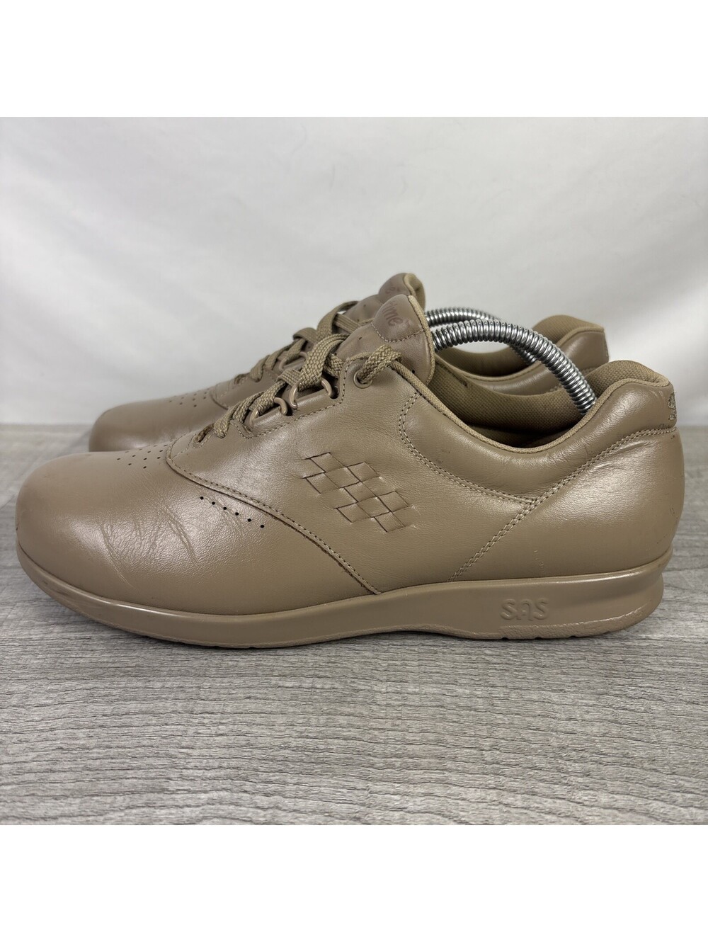 SAS Free Time Taupe Brown Leather Walking Shoes Men's Size 11.5 M